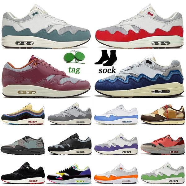 

2022 authentic 1 1s patta waves men women running shoes airsmaxs monarch sean wotherspoon amsterdam elephant university blue sports trainers