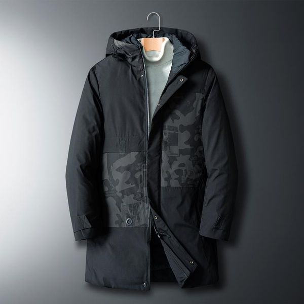 

thick down & parka coat oversize 6xl 7xl 8xl 2020 brand keep warm winter men's black blue red padded jacket