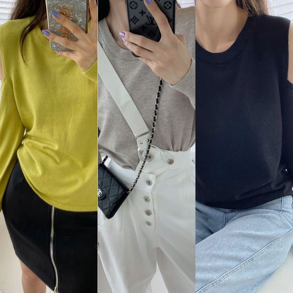 

j3qiv 2020 твердого нового пуловер круглого осень цвета трикотаж шея sexyshoulder свободная простой трикотаж свитер пуловер для женщин f6001, White;black