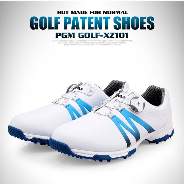 

golf shoes men's waterproof non-slip shoes rotating buckle sneakers