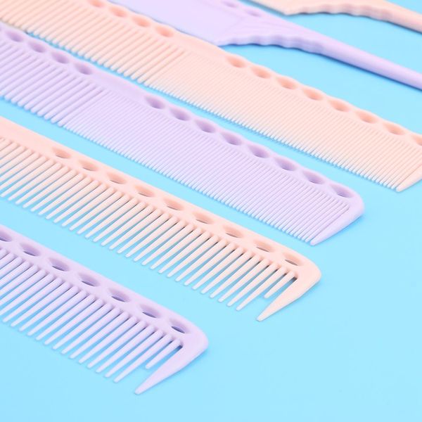 

1шт профессиональные пластиковые tip tail волос расческой главная салон парикмахерская парикмахерского styling режущий щетка для волос гребн, Silver