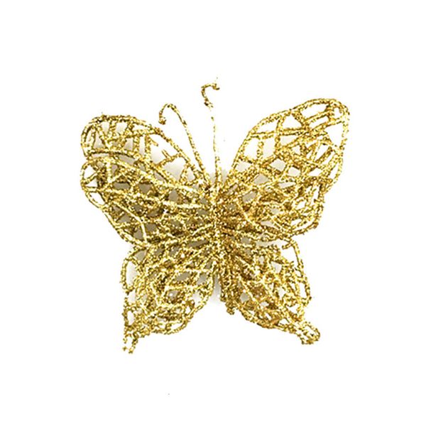 

6pcs tree ornaments christmas simulation butterfly xmas ornament delicate festive fashionable and stylish design