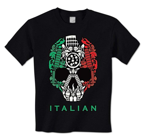 

brand t shirt fashion pure men italian icons skull flag italy food culture national pride men's t shirt sport hooded sweatshirt hoodie