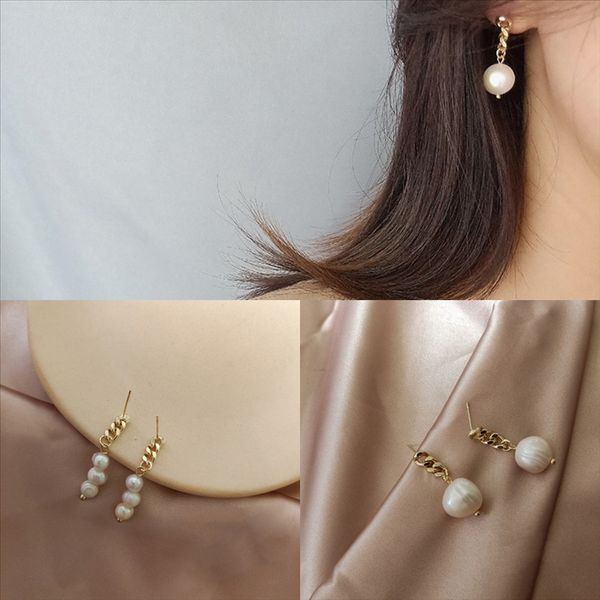 

ftf gold charm spike stud revit dangle plated earring natural amethyst drop earring cz circle hoop with charm fashion simple jewelry, Golden