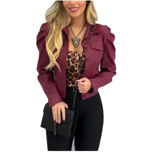 

european and american style autumn with winter fashion women's lapel casual cardigan short jacket, Black;brown
