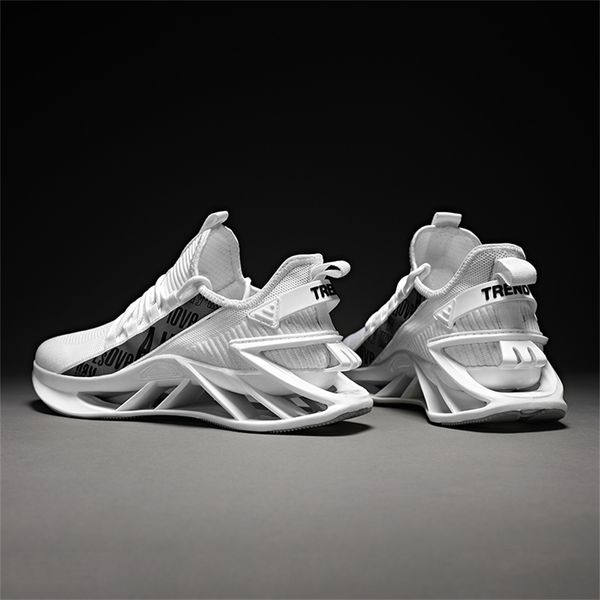 

new trend sporty man sneakers damping running shoes for men breathable mesh men's sneaker white black red jogging walking fitnes
