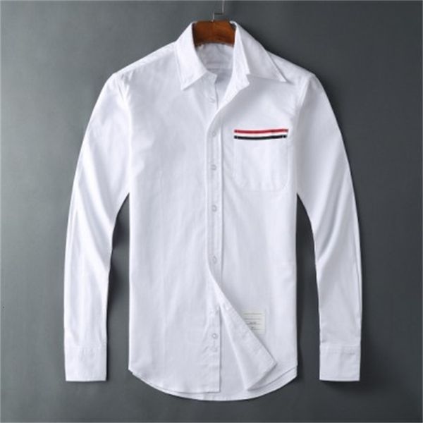 

new 19ss classic 2021 oxford striped cotton pocket shirts long sleeves 2xl # m56 q54i, White;black