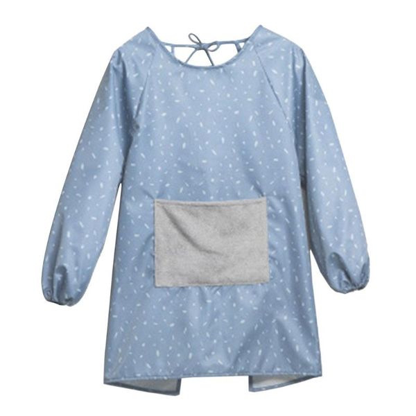 

kitchen long sleeve apron home erasable apron waterproof and oil-proof household cooking smock kitchen accessories