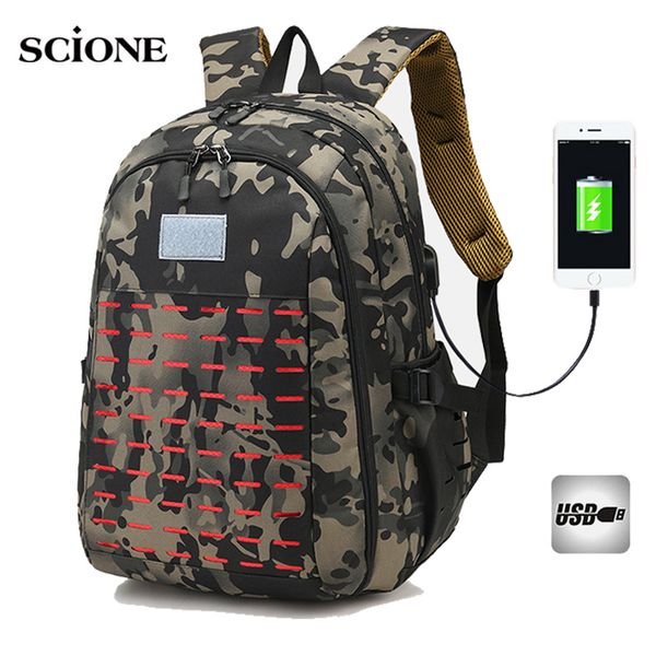 

40l usb men military bag tactical backpack army bags male travel hiking rucksack camping lapoutdoor sport mochila xa773wa 141