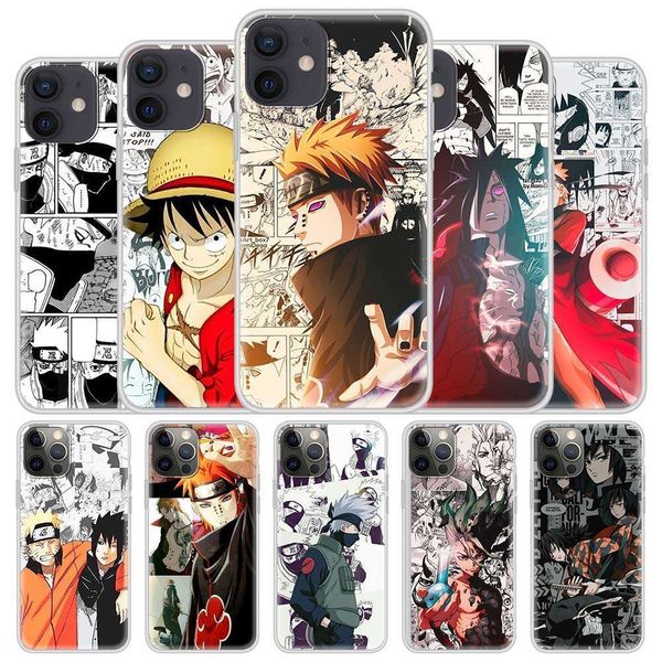 

1dwmobile case and a poster naruto for def, translucent matte shell, def 12 mini 11 pro 7 xr x xs max 8 66s plus se 2020 5s