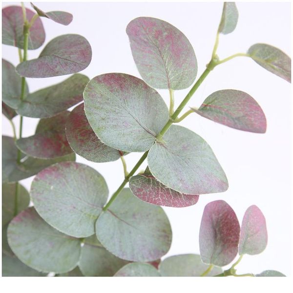 

artificial eucalyptus leaves branches stems green silk plants for home decor wedding faux fabric foliage room de jllagz