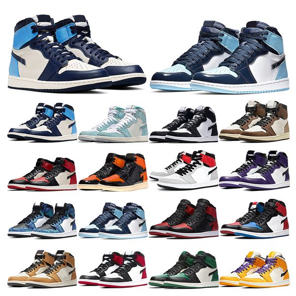 

1s mens basketball shoes jumpman 1 bio hack black bredtoe obsidian panda pine green cactus jack women mens sport sneake