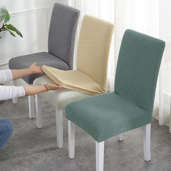 

chair cover super soft polar fleece fabric cover with back elastic spandex chair covers for dining room/kitchen stretch1