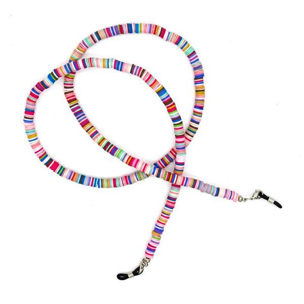 

bohemian mixed color soft pottery beads eyeglasses chain sunglasses accessories halter glasses cord mask chain lanyard jewelry h jllmsb