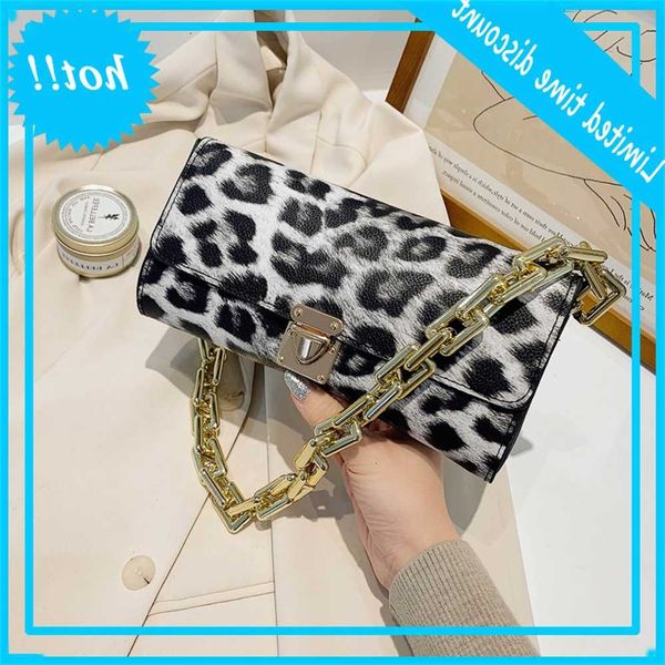 

net red 2020 new texture chain shoulder fashion handbag leopard print versatile underarm bag
