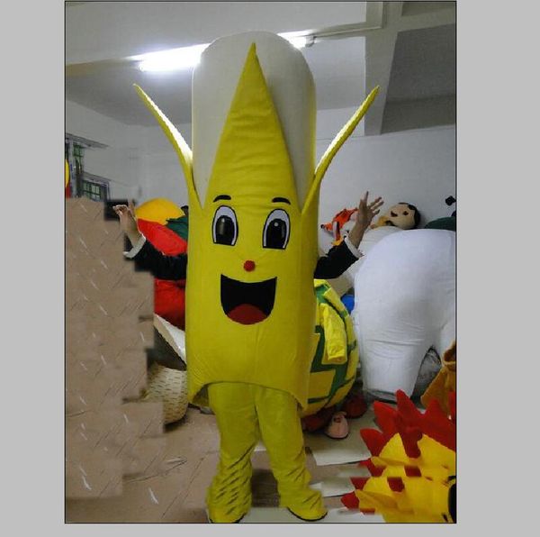 Acquista Formato Adulto Del Costume Della Mascotte Della Banana Su Misura Speciale Di Vendita Calda 2019