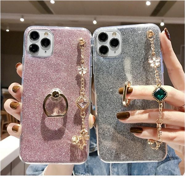 

fashion ultra thin with ring sile diamond luxury bracelet lanyard phone case for vivo nex 3 v15 v17 v19 s1 qylsvk