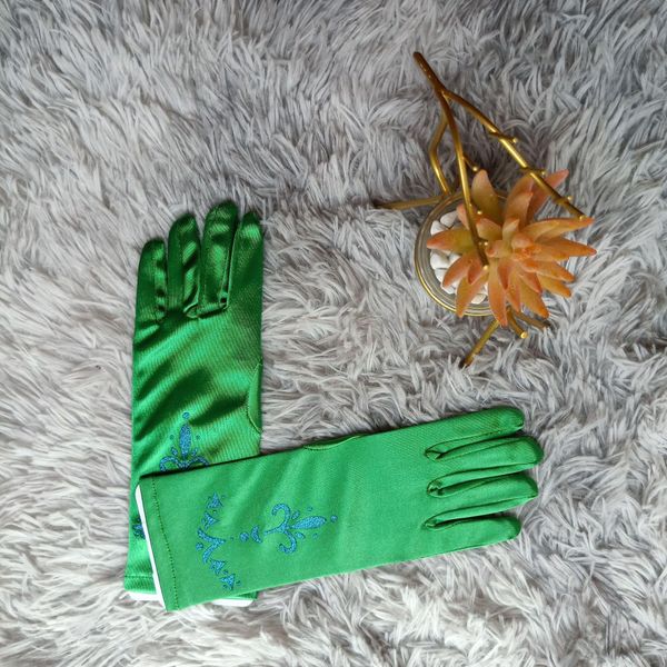 

green blue white black pink gloves frozen birthday party dress girls wedding gloves kids finger satin gloves for children h jllhsl