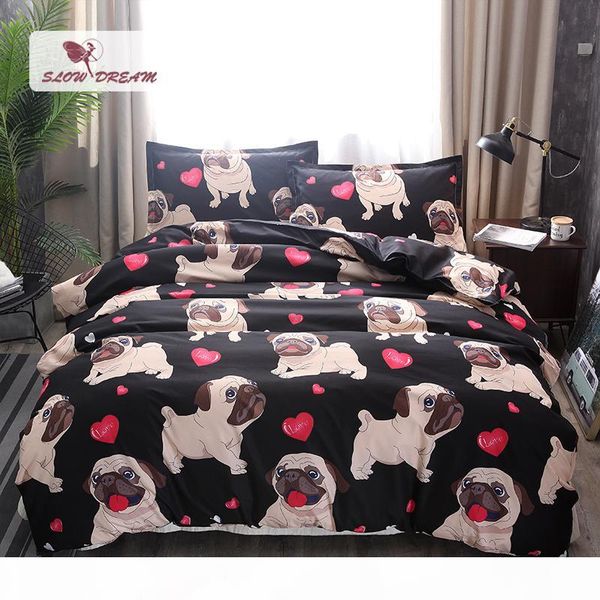 

slowdream cartoon bedding set comforter bedspread duvet cover pillow case audouble king size bed linen set bedclothes