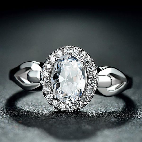 

japanese korean version of the fashion elegant temperament ring hand jewelry s925 sterling silver diamond classic simulation drill open ring, Golden;silver