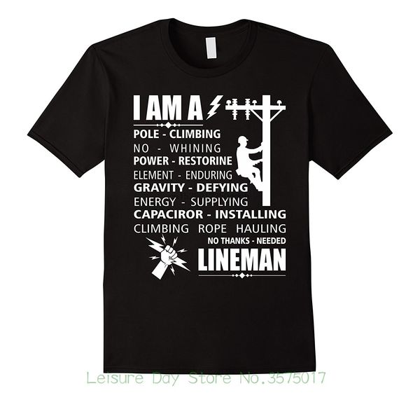 

tees custom any logo size lineman t-shirt - i am a pole-climb no-whining power sport hooded sweatshirt hoodie