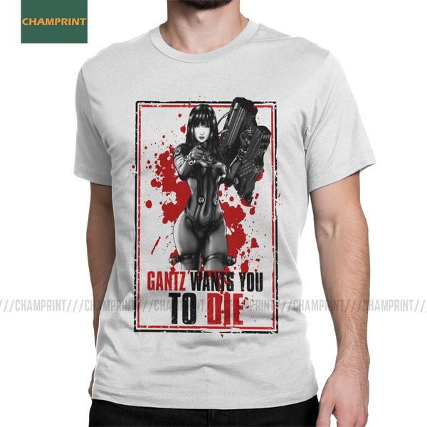 

sport gantz needs fresh blood t shirts for men cotton t-shirts kei kurono kato masaru reika gun anime japan manga tees short sleeve