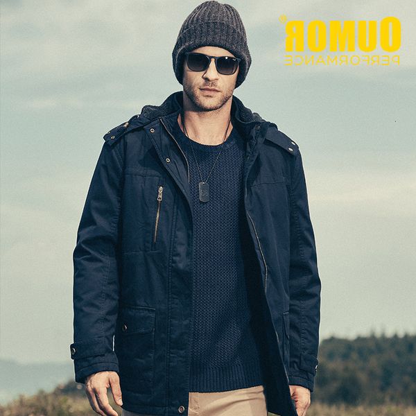 

oumor brand winter tactical army military field jacket trench hoodie casaco masculino windproof coats parkas men