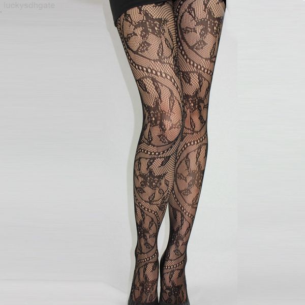 

pattern black sale women fishnet stockings fashion jacquard pantyhose floral totem tights stocking, Black;white