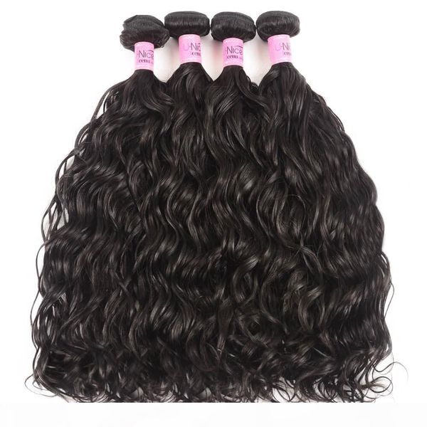 

tkwig peruvian natural wave wave hair weft 4 pcs lot light brown and blonde for women, Black;brown