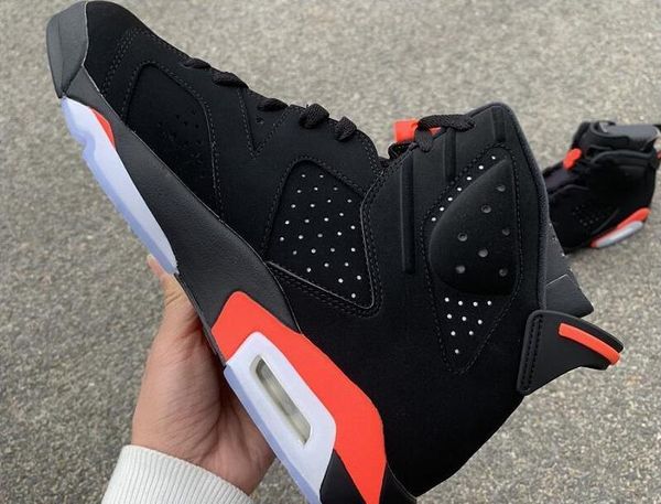 

хорошее качество 6 черный инфракрасный человек дизайнер баскетбол обувь горячие продажи vi 2019 release og женщина мода тренеры 384664-060 п