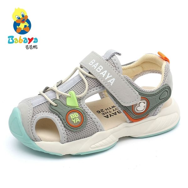 

babaya children sandals boys beach shoes baby shoes soft bottom 2020 summer new girls beach sandals 1005, Black;red