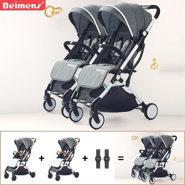 

strollers# ultra light twins baby stroller folding born umbrella travel double strollers brand can be on plane carriage1