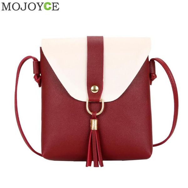 

fringe tassel bag small casual bags for women 2020 pu leather women shoulder messenger bag new bolsa feminina mini patchwork
