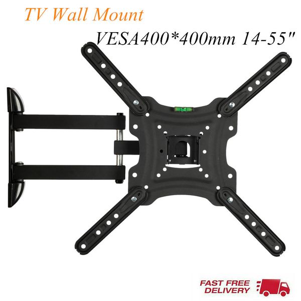 

14-55inch tv stand adjustable -15~5degree wall mount bracket swivel with spirit level led lcd screen extension rotatable ing