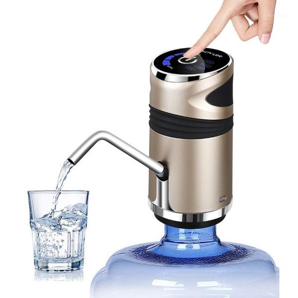

water dispenser automatic electric pump button gallon bottle drinking switch for pumping device champagne gold1