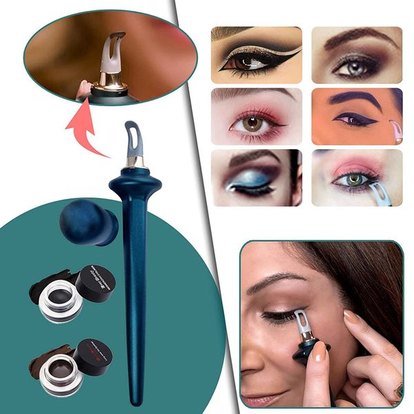 

silica gel eyeliner brush waterproof non-halo eyeliner aid eyeliners cream