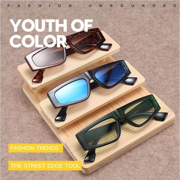 

aoze 2020luxury fashion cool female shield style sunglasses concept future street snap design brand sunglasses women ins popular, White;black