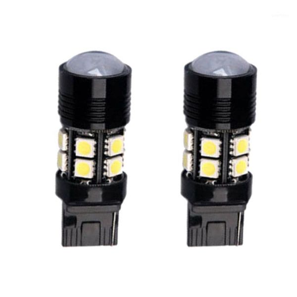 

2pcs white 7440 12-smd 7w tail brake sbackup reverse led light bulbs1