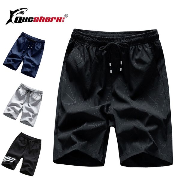 

2020 summer running shorts men sports jogging fitness shorts training quick dry mens beach seaside sport gym short pants, Black;blue