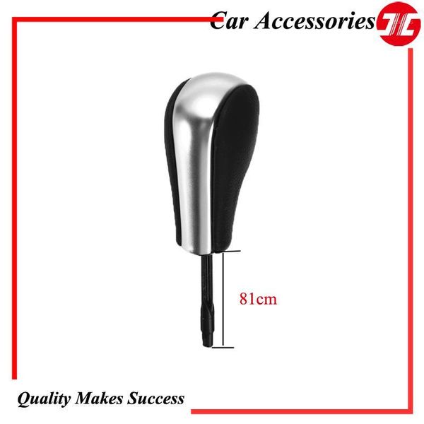 

automatic vehicles gear shift knob stick/ knob lever for e34/36 chrome color handmade leaher car auto spare parts1