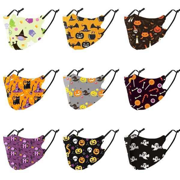 

printed cloth decoration pumpkin ghost cat mask gifts halloween decor horror party supplies