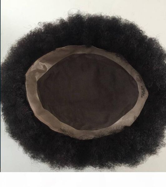 

afro toupee самые продаваемые черный волос малазийский богородица человеческих волос короткие волосы афро кудрявый завиток тупею для мужчин, Black