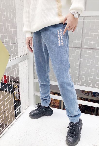 

new sanskrit embroidered casual pants for men, Black