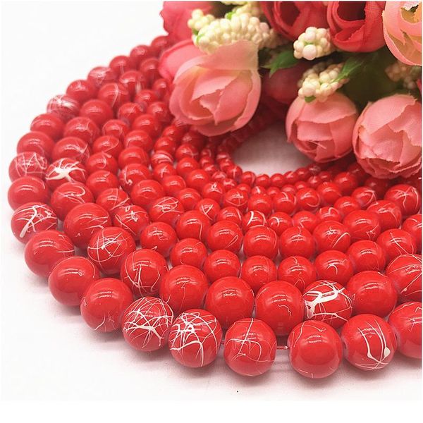 

wholesale 4/6/8/10mm czech glass beads loose spacer beads painted charm for jewellery making diy bracelet&neck qylwkh