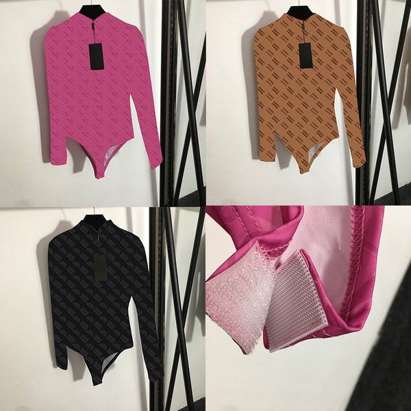 

women brand bodysuit tights swimwear full letter print one piece 3 colors elastic designer female bikini, White;black