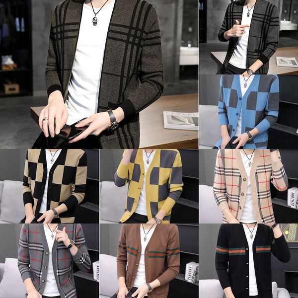 

uzhgv korean sweater outerwear cardigan fashion cloak man knitwear men's new style men's t-shirt youth cape knitwear 1bkdy, Blue