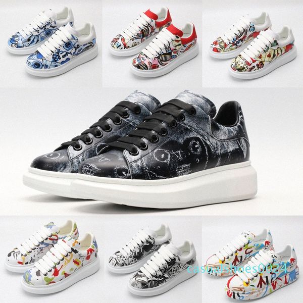 

with box 2020 fashion espadrille mens women platform oversized sneaker shoes sneakers 36-45 c24, Black