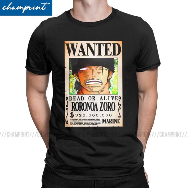 

funny wanted poster roronoa zoro one piece for luffy japan anime pirates tees plus size clothes sport hooded sweatshirt hoodie men t shirt