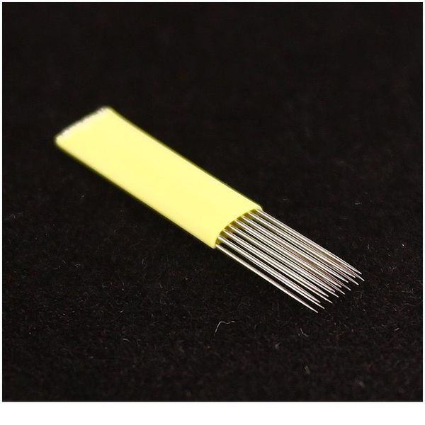 

2017 new 50 pcs 15 pin double needles blade for permanent eyebrow tattoo needle tips manual microblading blades fog qylxqn