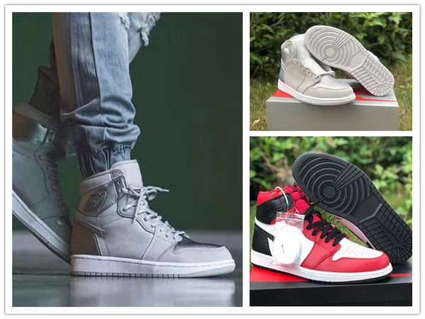 

1 1s high og wmns satin snake japan men basketball shoes neutral grey gym red women sports trainer, White;red